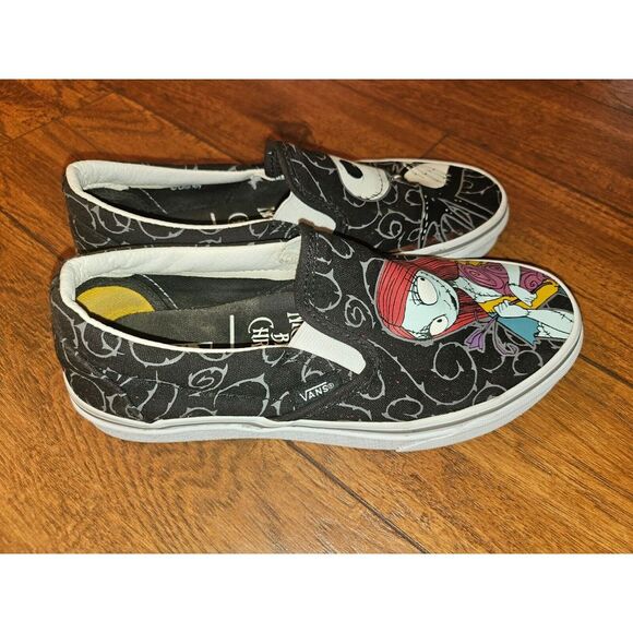 Vans Nightmare Before Christmas Jack & Sally Slip On Shoes Women's 6.5 Men's 5‎ - Picture 3 of 7